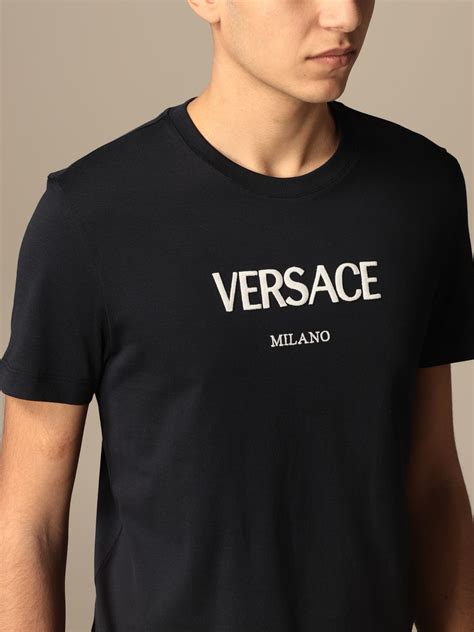 versace t shirt uomo ecopelle|versace jeans t shirt.